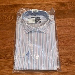 Johnston and Murphy striped button down